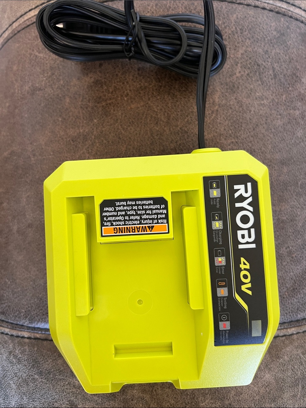 Ryobi 40V Fast Charger, OP408VNM (Never Used)